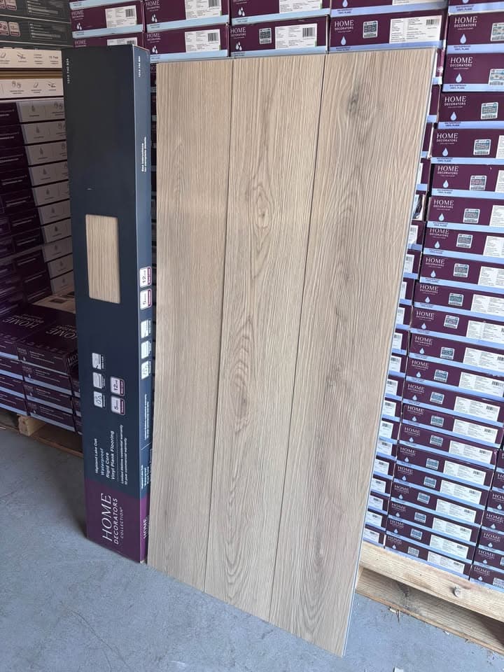 Highland Lake 12 MIL x 7 in. W x 48 in. L Waterproof Click Lock Vinyl Flooring