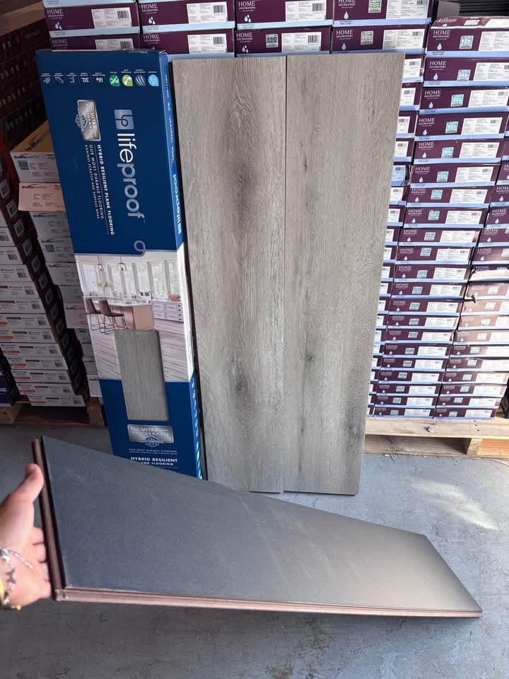 Collins Drive Oak 9.4 in. W x 48 in. L Waterproof Hybrid Resilient Flooring — photo 4